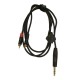 CABLE  P/ AUDIO  PROEL  6.3 mm STEREO -2 RCA