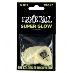 PUA ERNIE BALL SUPER GLOW HEAVY 12 PIEZAS