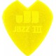 PUA DUNLOP ''KIRK HAMETT - JAZZ III'', AMARILLO BRILLANTE CON 6 PIEZAS