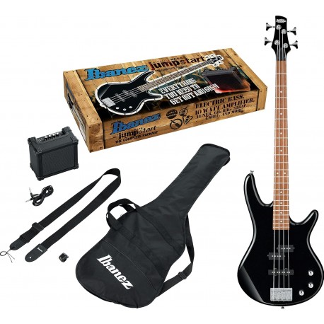 BAJO ELECTRICO IBANEZ JUMPSTART NEGRO CON COMBO Y ACCESORIOS