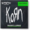 ENCORDADURA DUNLOP HEAVY ''KORN'' PARA GUITARRA ELECTRICA 7 CUERDAS, NIQUEL, 0.010-0.065