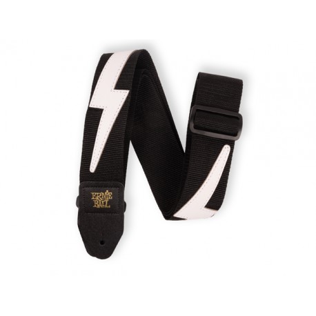 TAHALI ERNIE BALL ''PREMIUM'' WHITE LIGHTNING, NEGRO