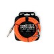CABLE ERNIE BALL FLEX 6.10 MTS., ANARANJADO (RECTO/ANGULADO)