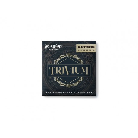 ENCORDADURA DUNLOP HEAVY ''TRIVIUM'' PARA GUITARRA ELECTRICA, NIQUEL, 0.010-0.052