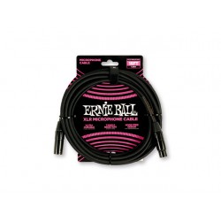 CABLE ERNIE BALL PARA MICROFONO 4.572 MTS., NEGRO