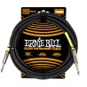CABLE ERNIE BALL "SILENT" 6.096 MTS., NEGRO (RECTO/RECTO)