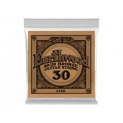CUERDA SUELTA 0.030 ERNIE BALL EARTHWOOD PARA GUITARRA ACUSTICA, BRONCE