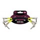 JUEGO DE CABLES  ANGULADO  ERNIE BALL  0.15  mts  (3PZS)