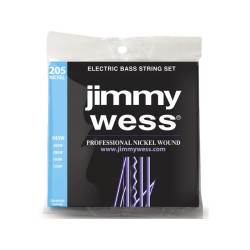 ENCORDADURA JIMMY WESS  PARA BAJO ELECTRICO, 5 CUERDAS, ACERO NIQUELADO, 0.045-0.125