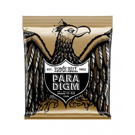 CUERDAS ERNIE BALL PARADIGM 11-52 BRONZE 80/20 P/GUITARRA ACÚSTICA