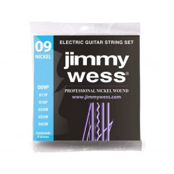 ENCORDADURA JIMMY WESS ''PROFESIONAL'' PARA GUITARRA ELECTRICA, 0.009-0.042 ACERO NIQUELADO