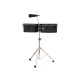 TIMBALES LP ''CITY'' 13'' & 14'' CON ATRIL Y CENCERRO, NEGROS