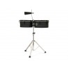 TIMBALES LP ''CITY'' 13'' & 14'' CON ATRIL Y CENCERRO, NEGROS