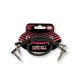 CABLES ERNIE BALL 0.3048 MTS., NEGRO, ESTEREO (ANGULADO/ANGULADO) (2 PCS.)