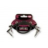 CABLES ERNIE BALL 0.3048 MTS., NEGRO, ESTEREO (ANGULADO/ANGULADO) (2 PCS.)