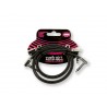 CABLES ERNIE BALL 0.6096 MTS., NEGRO, ESTEREO (ANGULADO/ANGULADO) (2 PCS.)