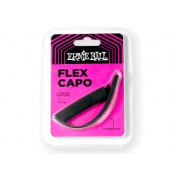 CAPOTASTO ERNIE BALL FLEX PARA GUITARRA, NEGRO