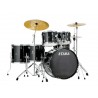 BATERIA TAMA STAGESTAR DE 6 PZAS. NEGRO BRILLANTE CON ATRILES, ASIENTO Y PLATILLOS