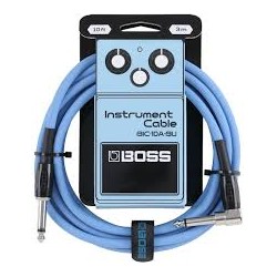 CABLE DE INSTRUMENTO BOSS 3 MTS RECTO/ANGULADO