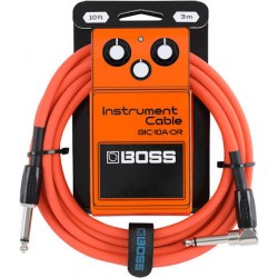 CABLE DE INSTRUMENTO BOSS 3 MTS RECTO/ANGULADO