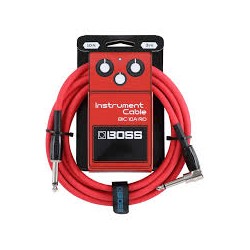CABLE DE INSTRUMENTO BOSS 3 MTS RECTO/ANGULADO