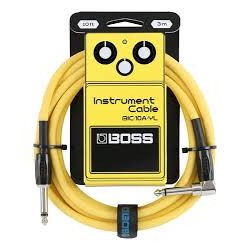 CABLE DE INSTRUMENTO BOSS 3 MTS RECTO/ANGULADO